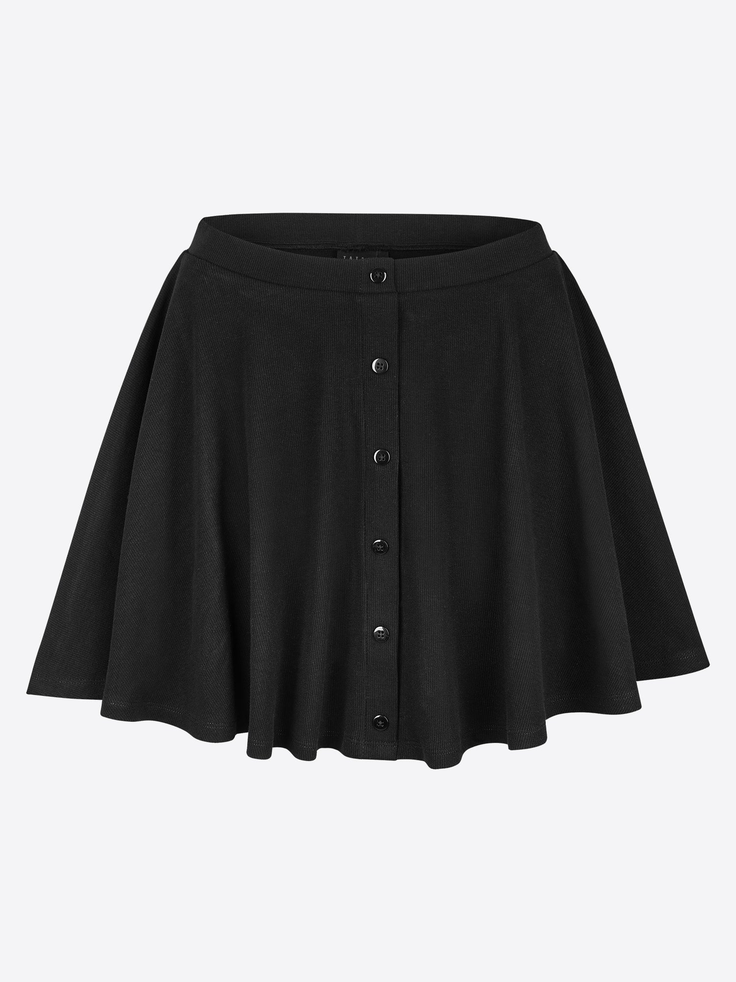 Mini Rib Skort mit Knopfleiste