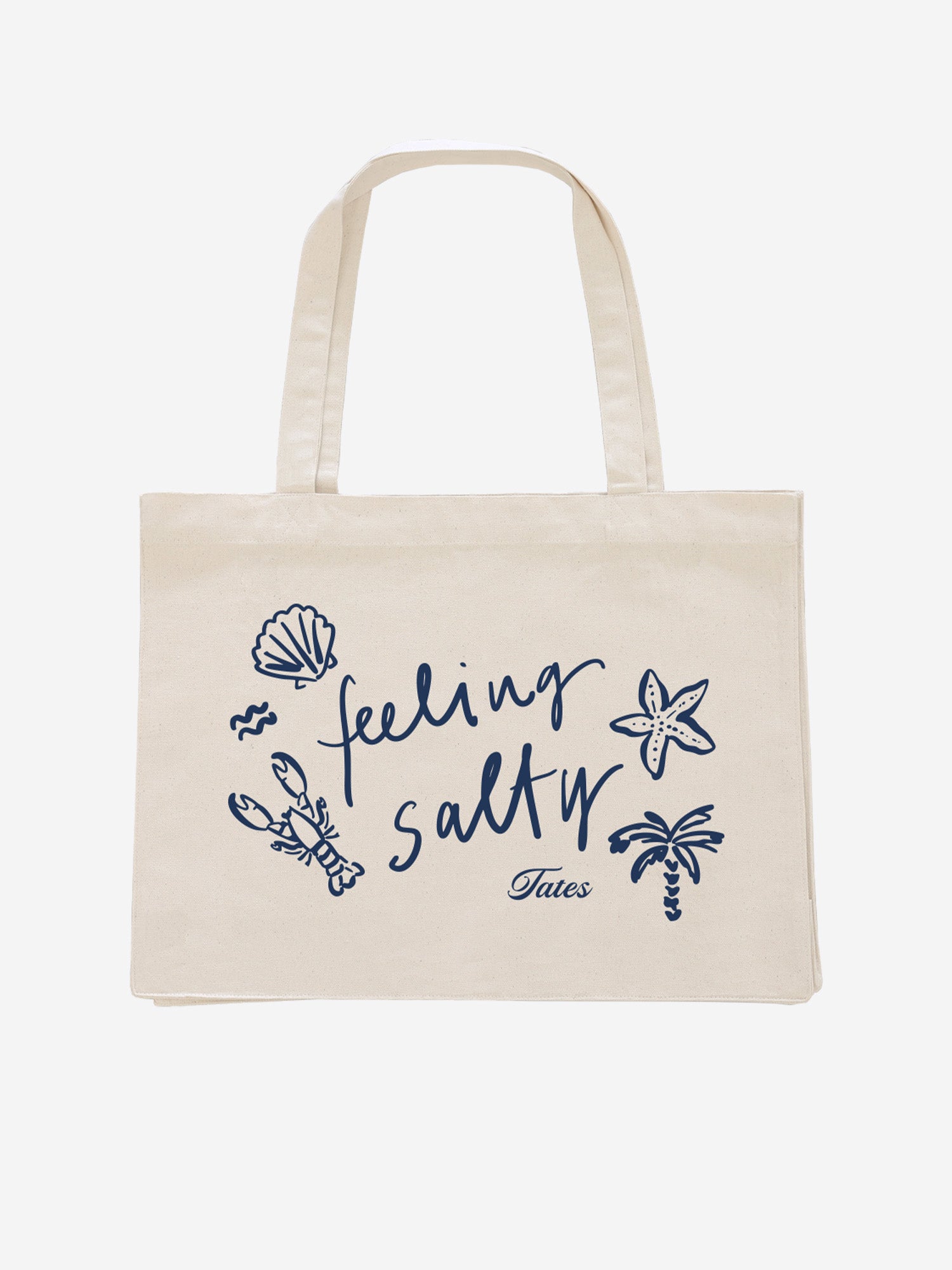 Shopping Bag "Feeling Salty" - Natural Raw