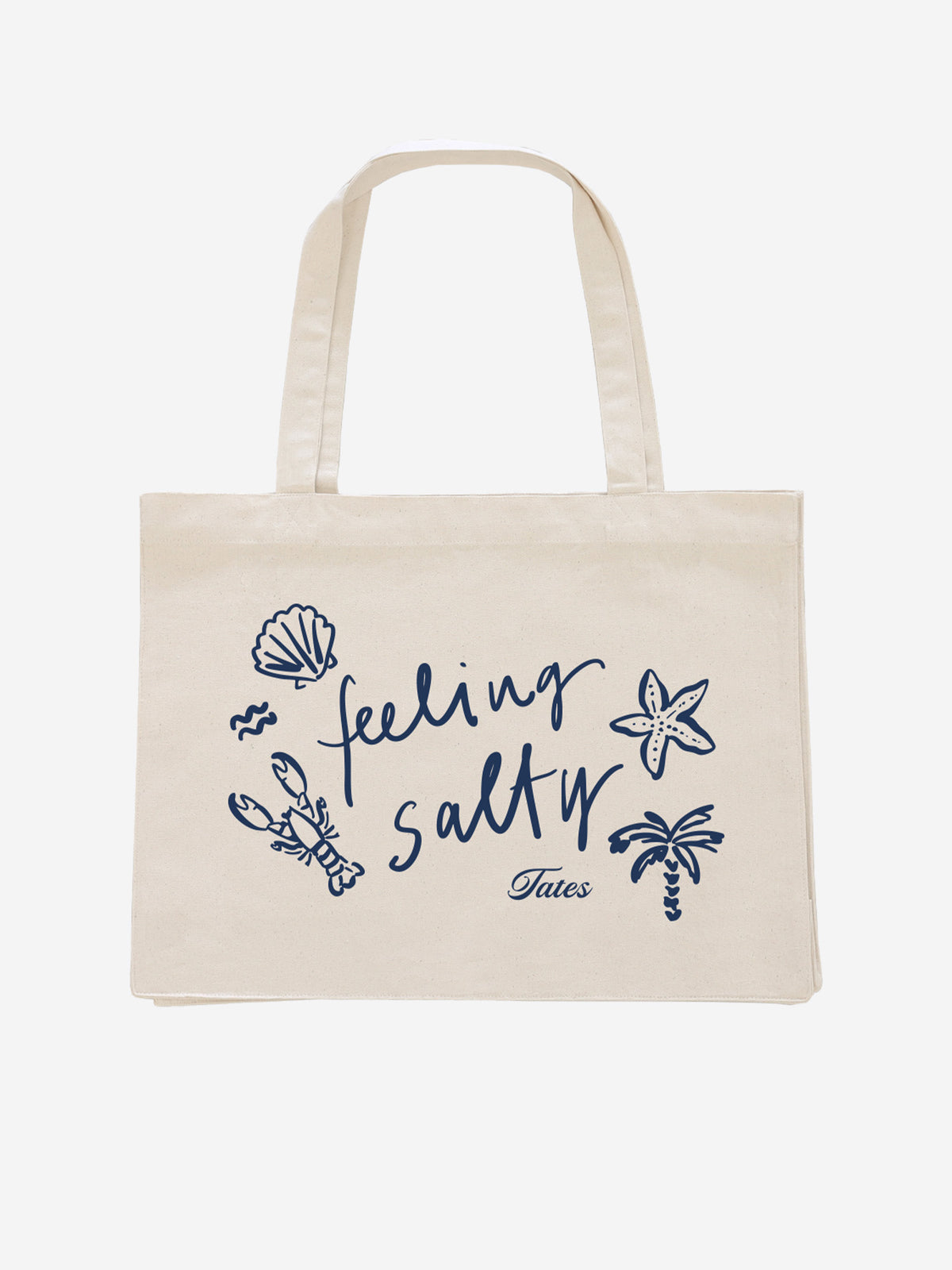 Shopping Bag "Feeling Salty" - Natural Raw