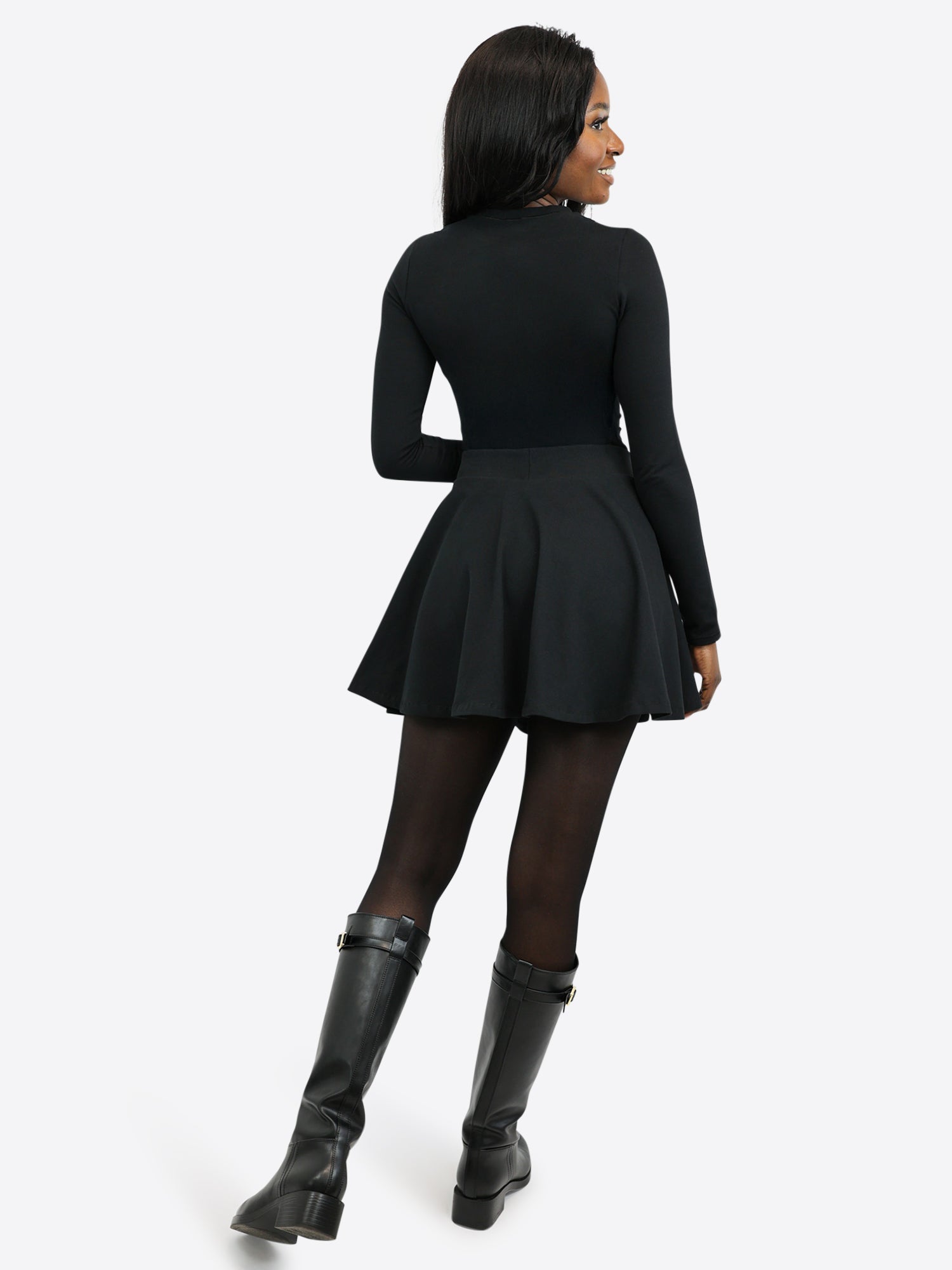 Kurzer Skort - Schwarz