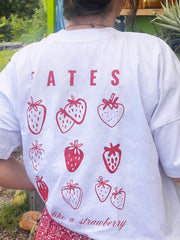 T-Shirt (Oversized) mit "Strawberry" Motiv