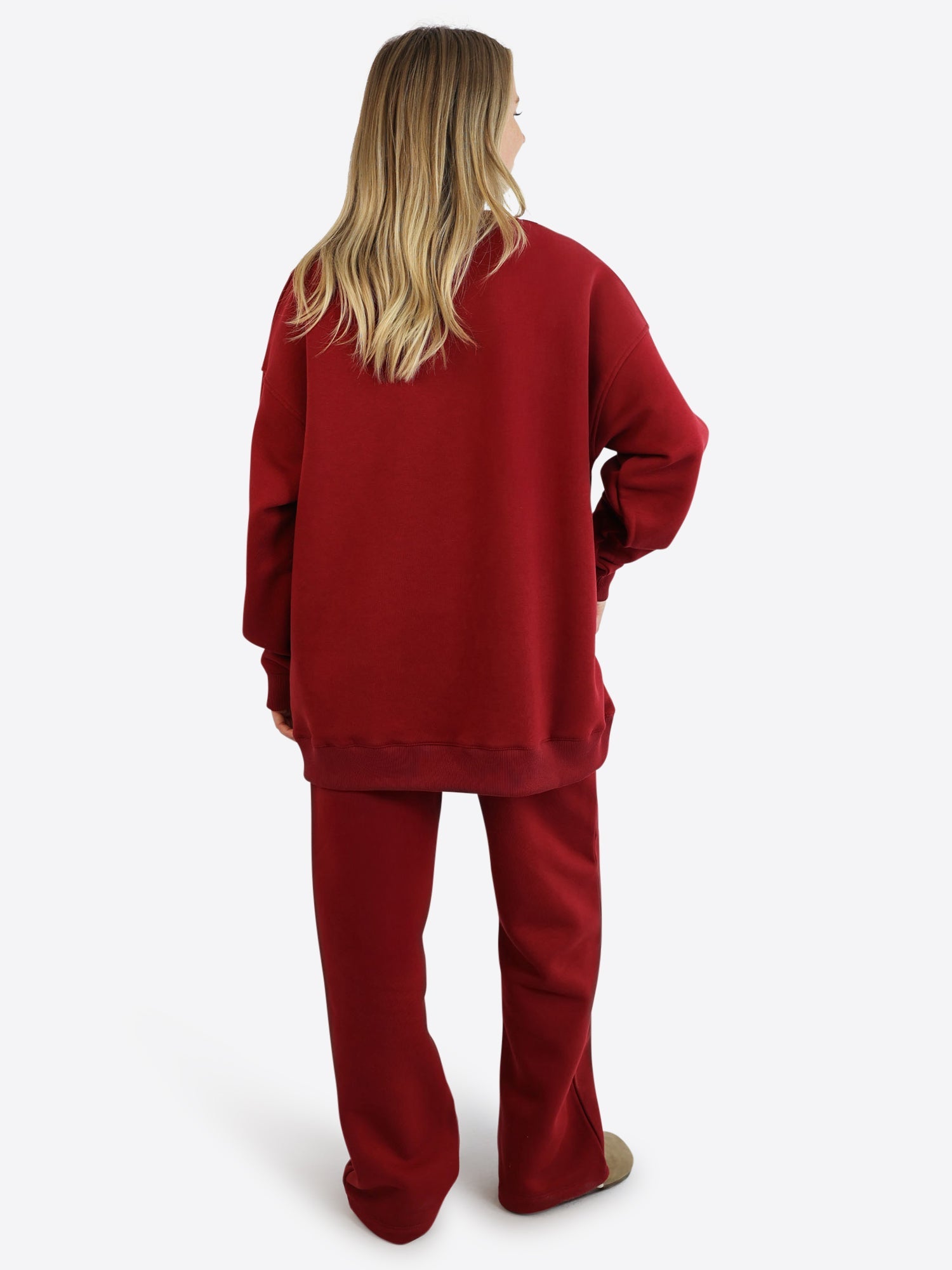 Original Wide Waistband Sweater 2.0 – Cranberry