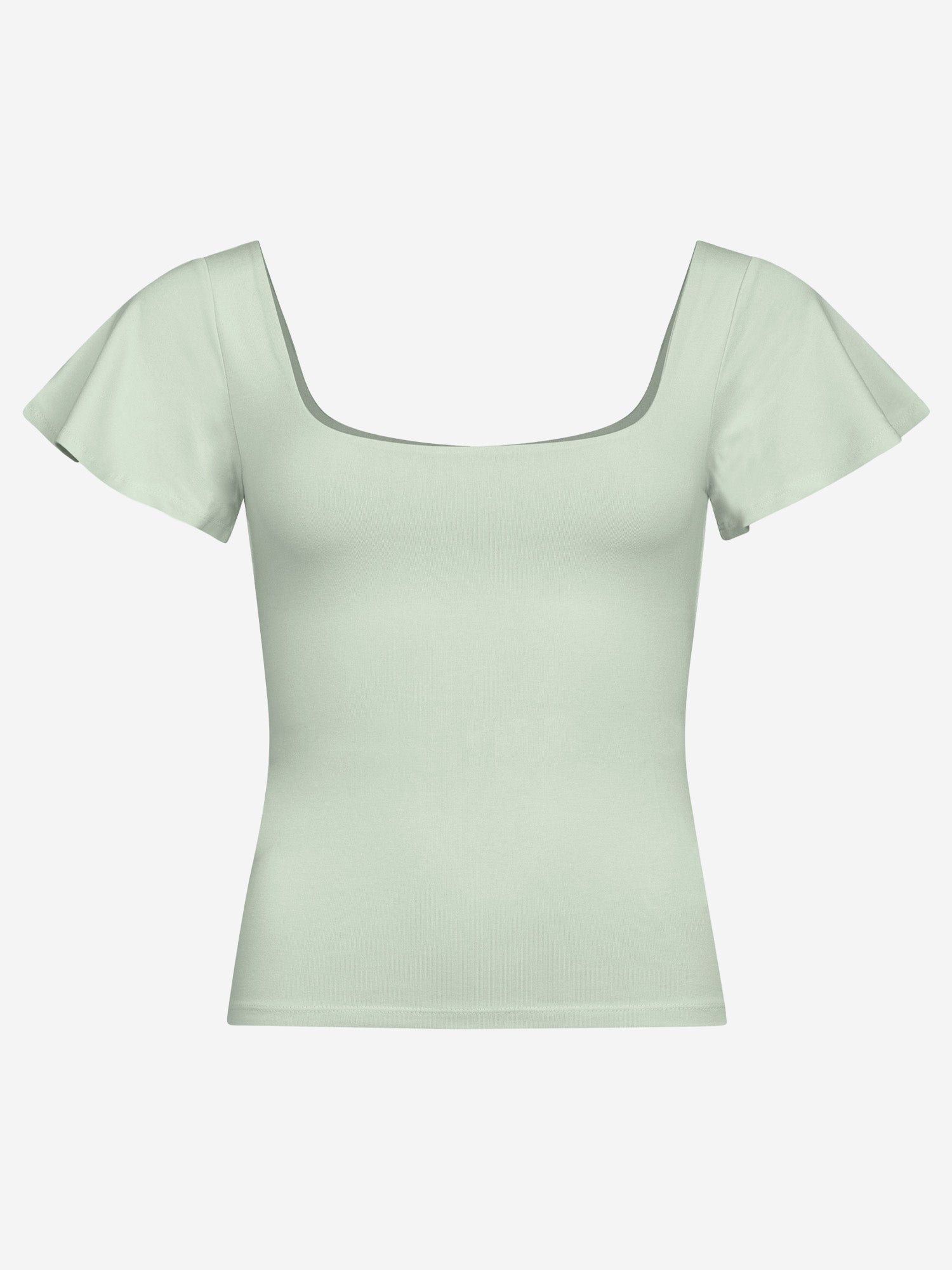 T-Shirt mit Flügelärmeln - Aloe
