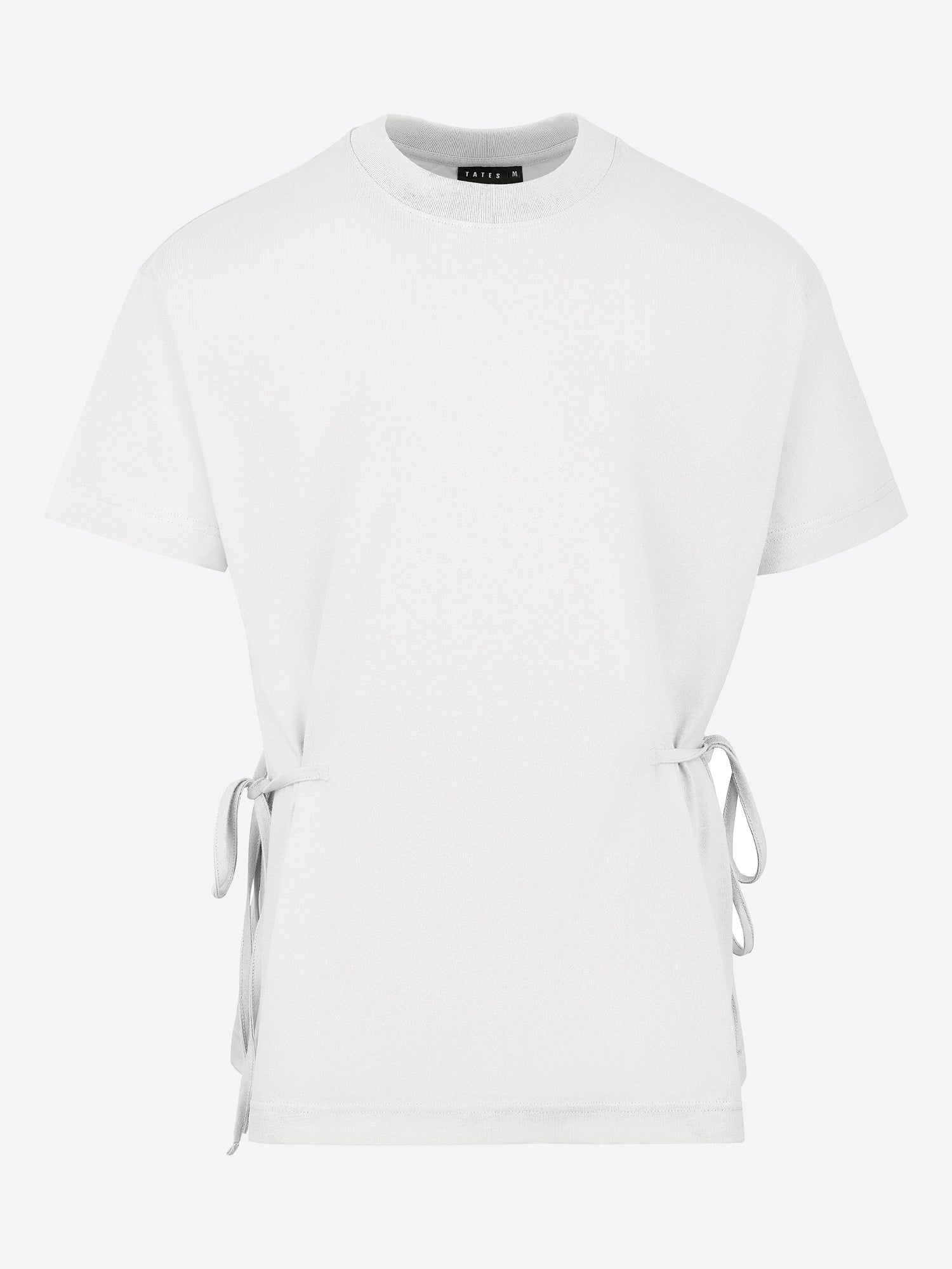 T-Shirt mit Schleifen-Bindung – Off white