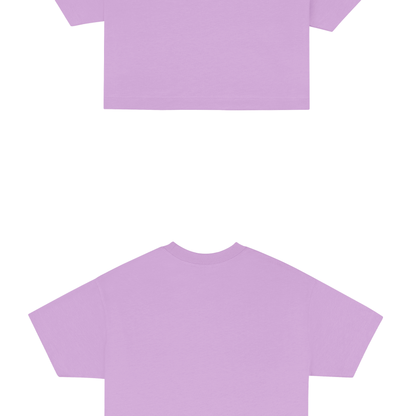 Basic (Build your own) Soft Touch T-Shirt Crop Version – Lavender