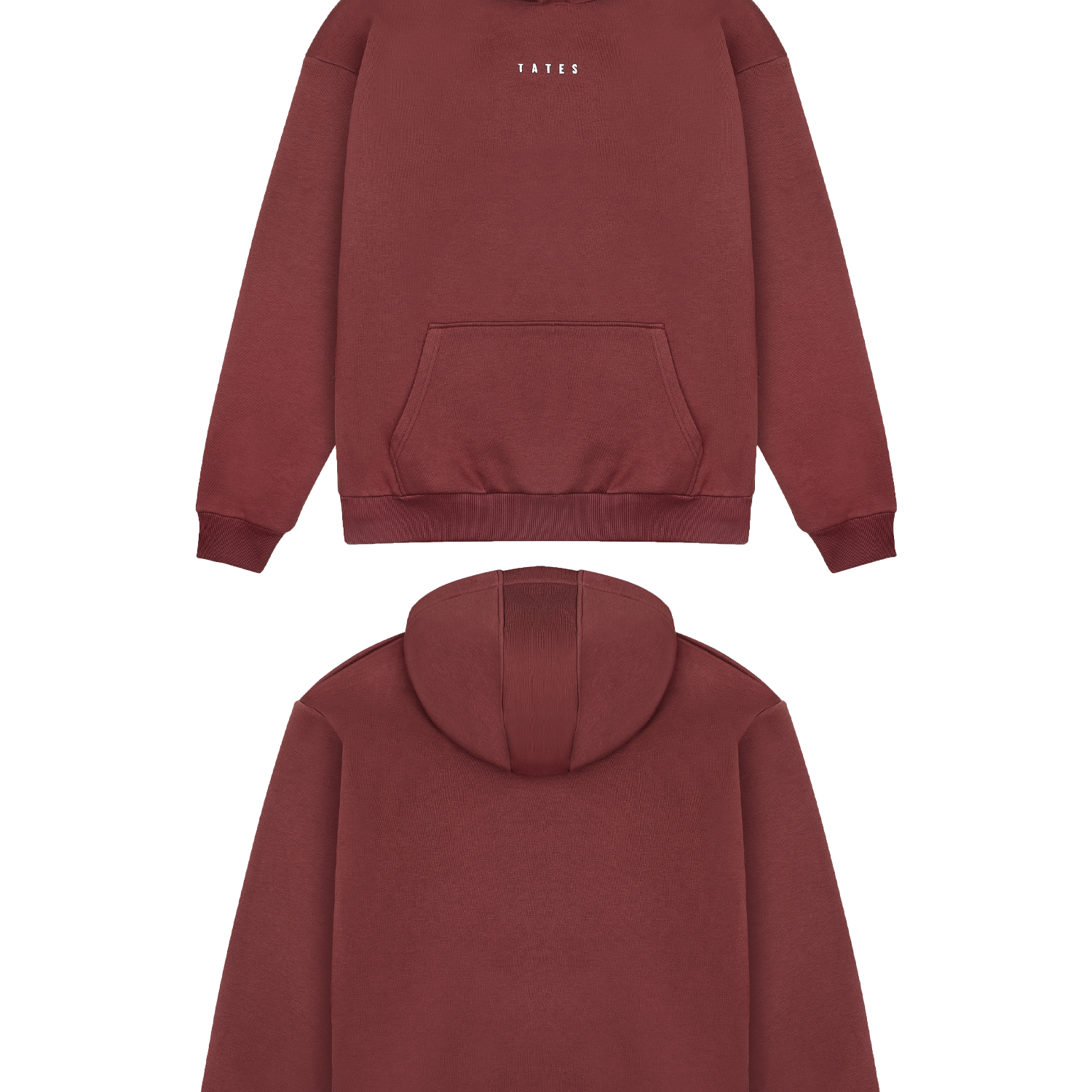 Basic (Build your own) Original Regular Waistband Hoodie – Bordeaux