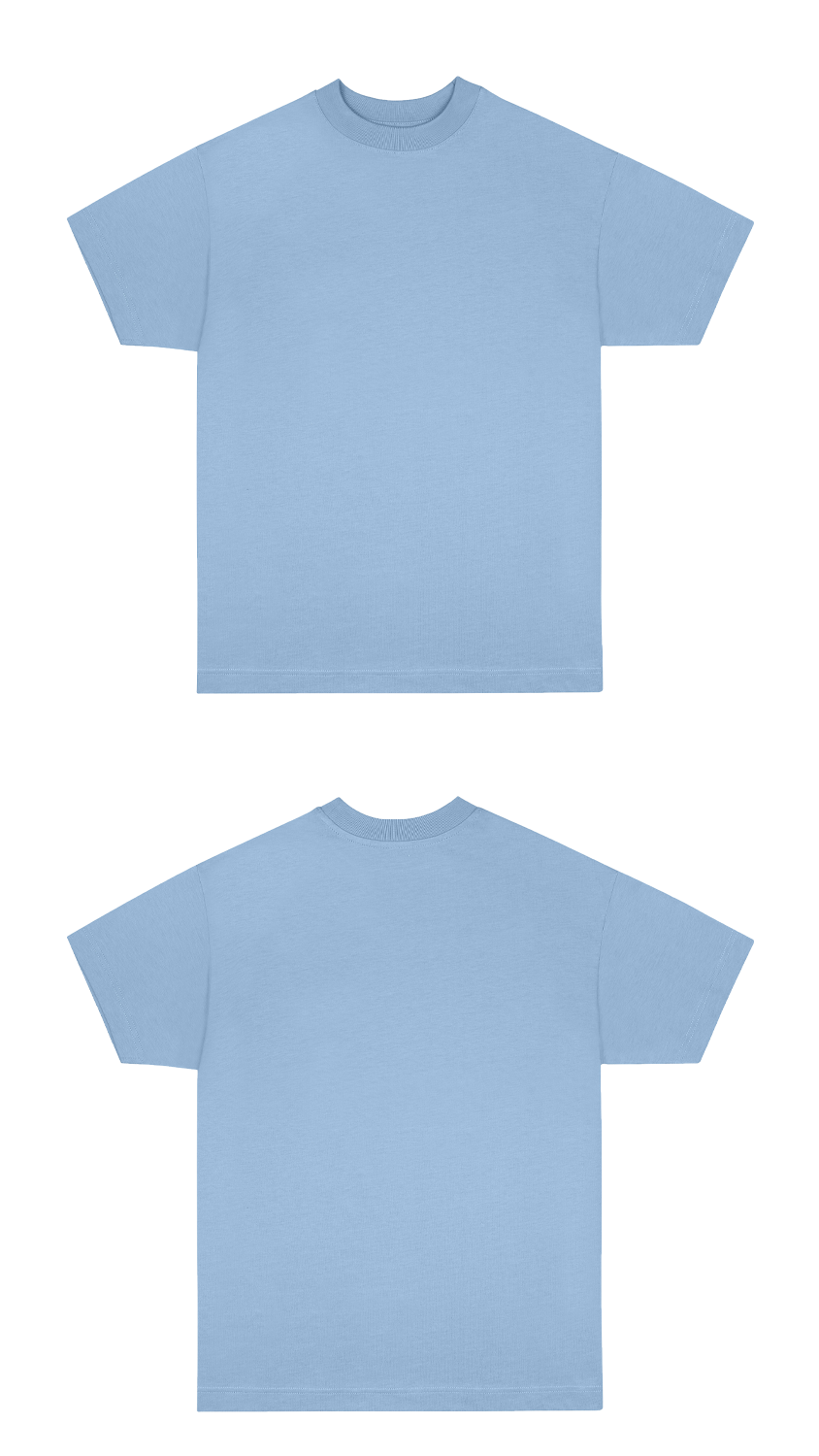 Basic (Build your own) Soft Touch T-Shirt 2.0 – Dusty Blue