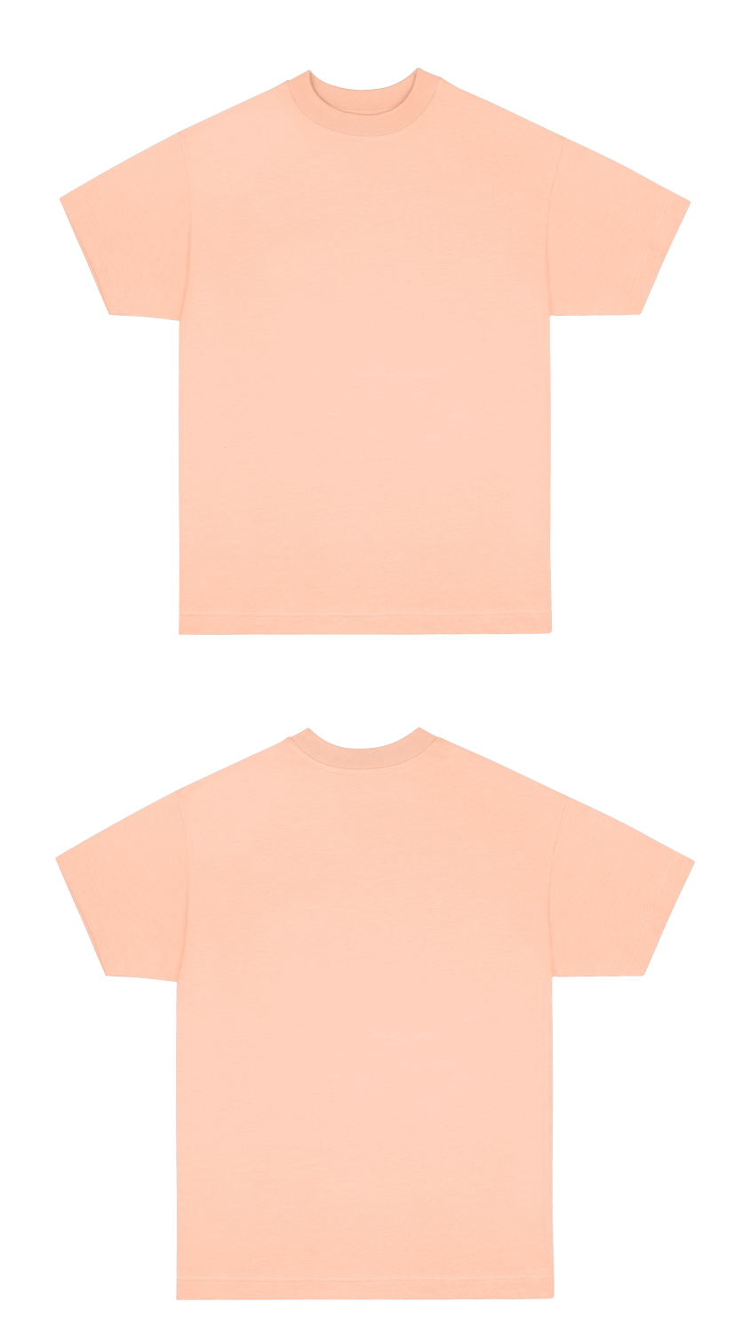 Basic (Build your own) Soft Touch T-Shirt 2.0 – Peach