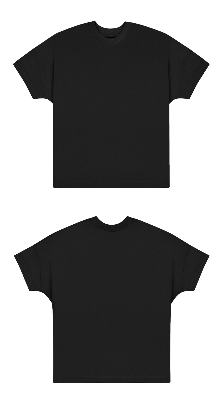 Basic (Build your own) Soft Touch T-Shirt – Schwarz