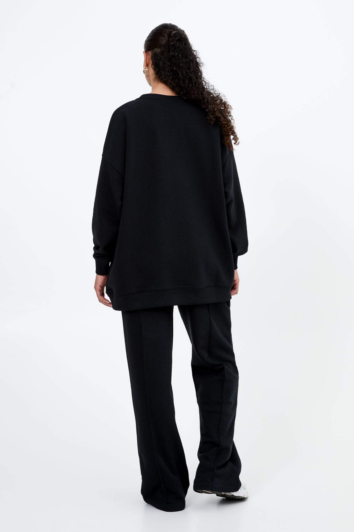 Light Jogginghose mit Biese – Schwarz