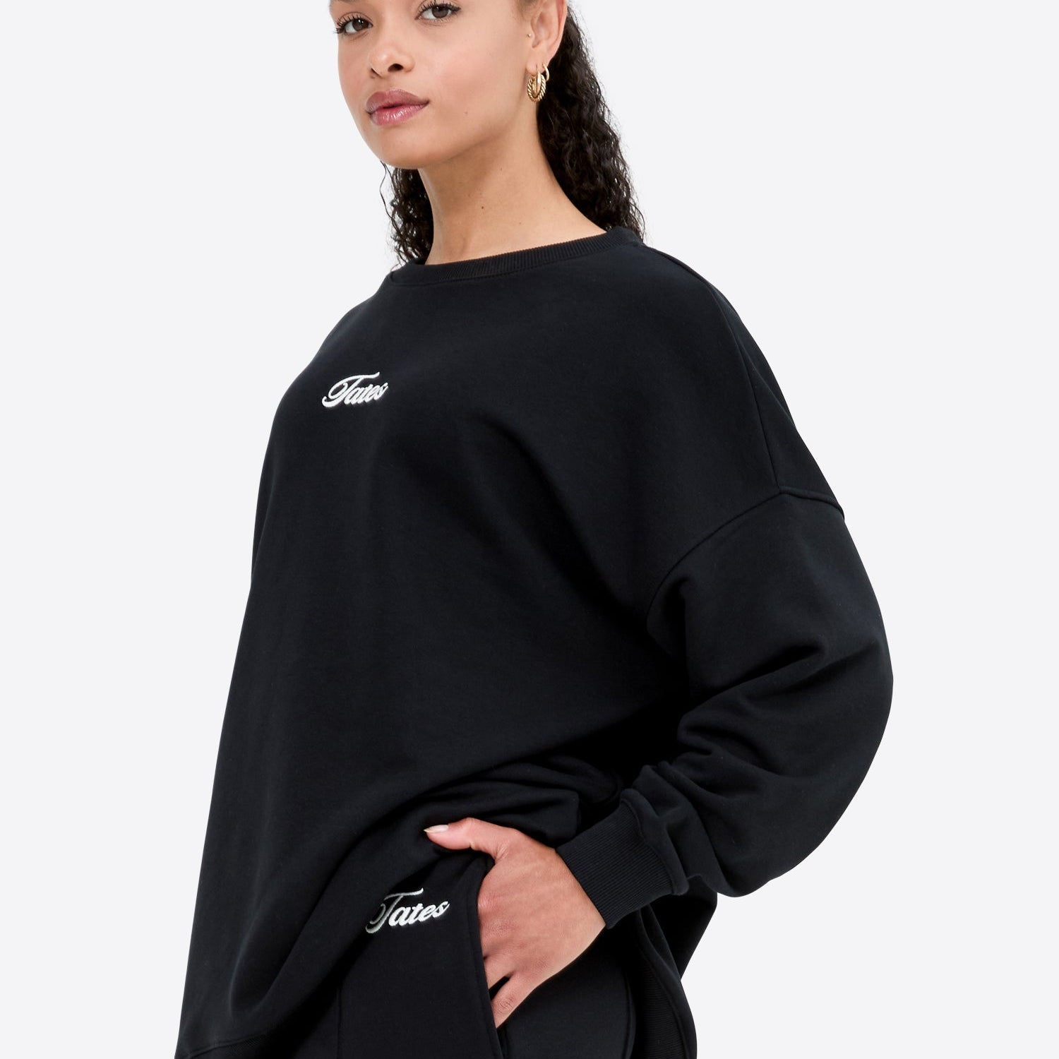 Original Light Wide Waistband Sweater – Schwarz