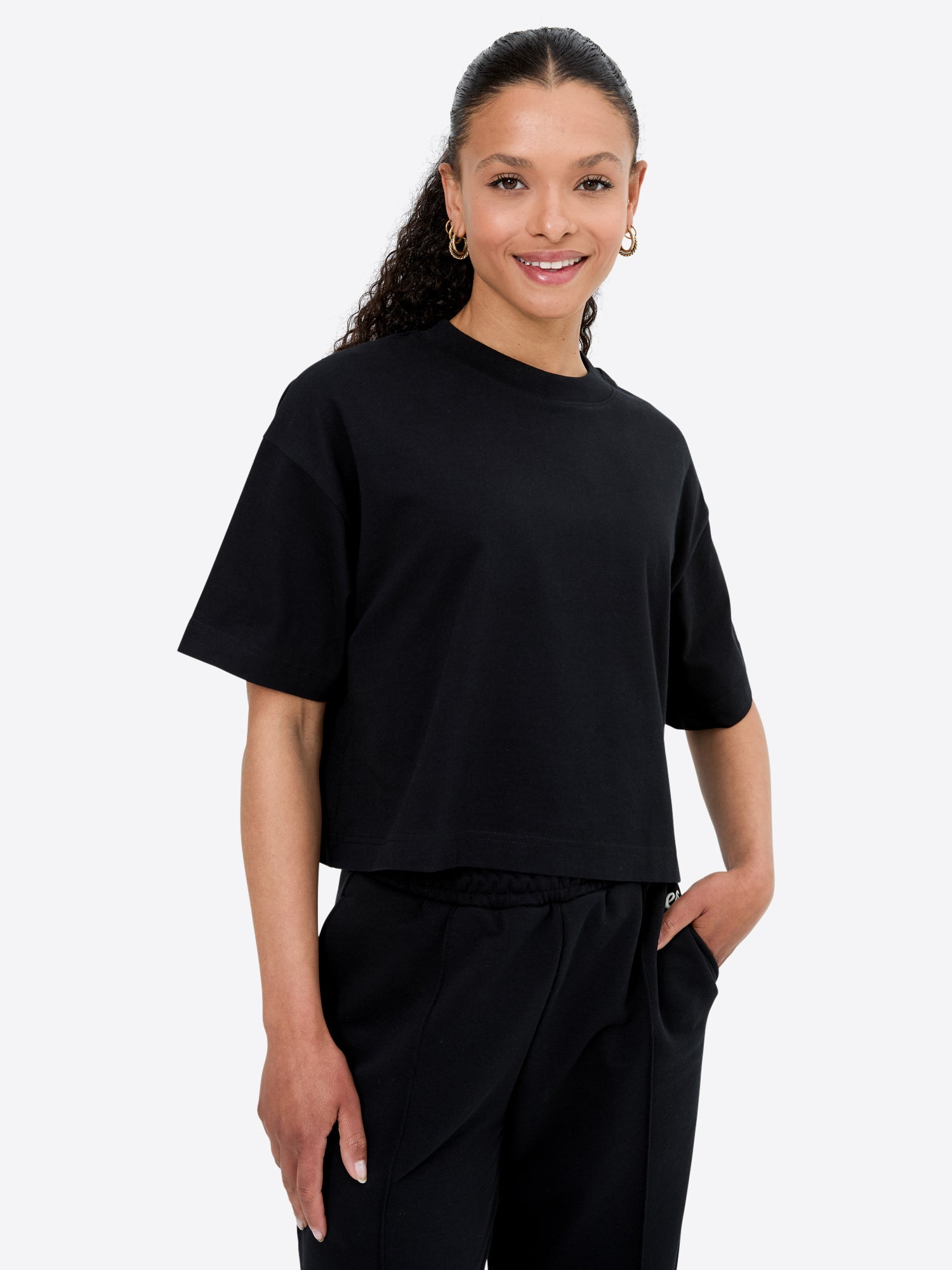 Crop Shirt – Schwarz