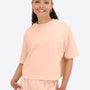 Crop T-Shirt – Peach