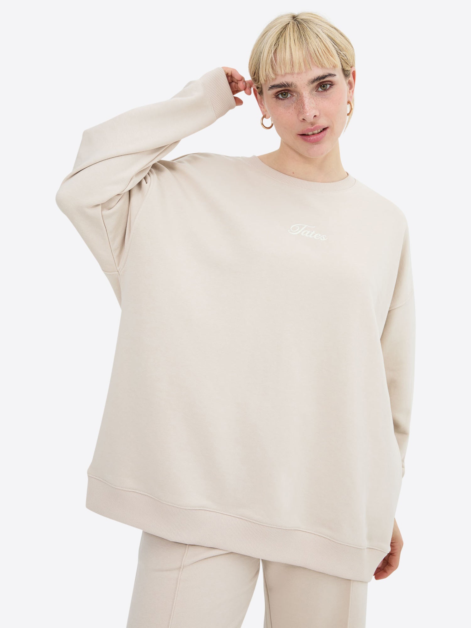 Original Light Wide Waistband Sweater – Beige