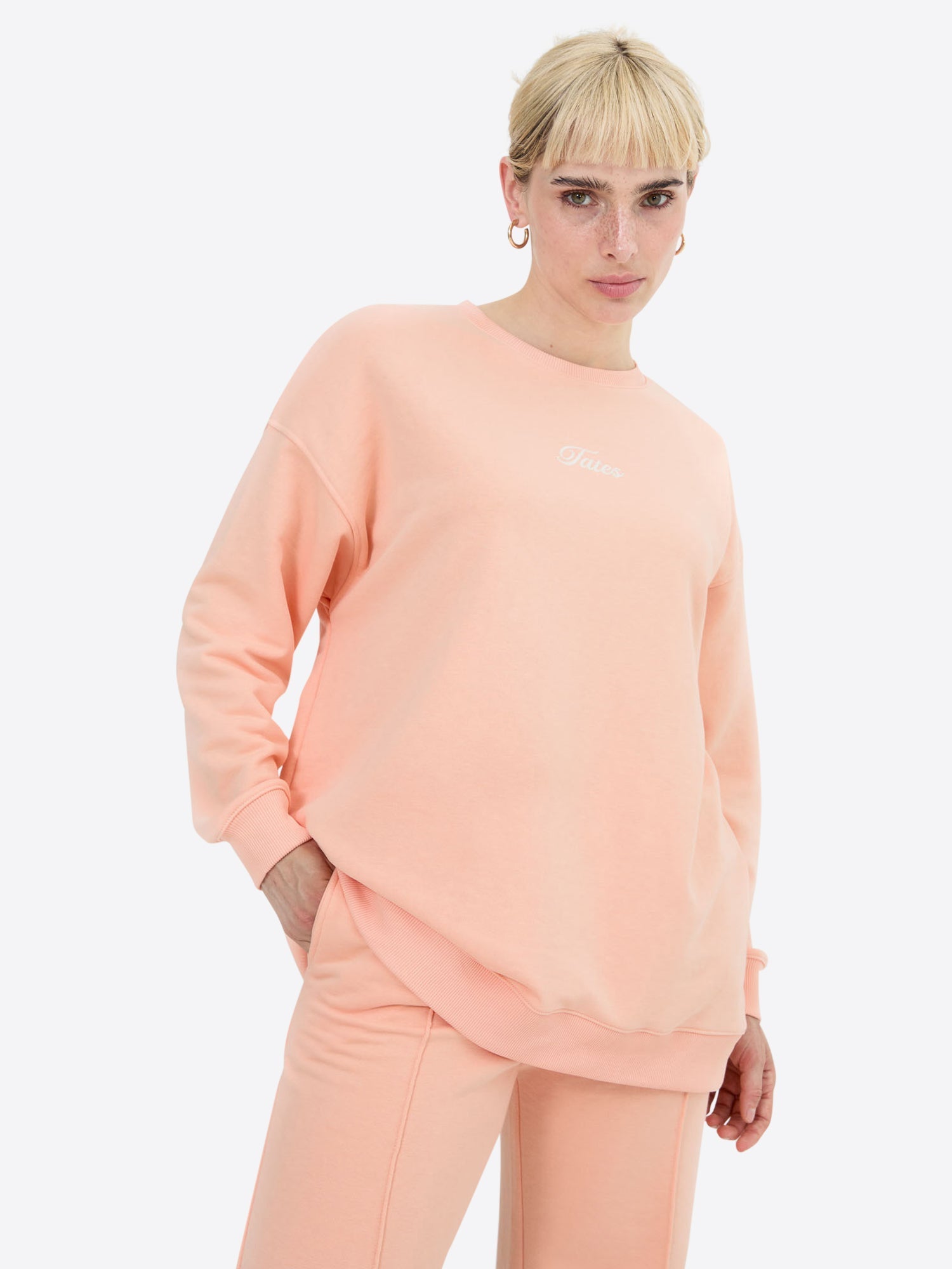 Original Light Wide Waistband Sweater – Peach