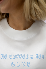 T-Shirt (Oversized) mit "The coffee & tea club" Motiv