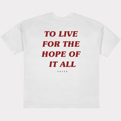 T-Shirt (Oversized) mit "To live for the hope" Motiv