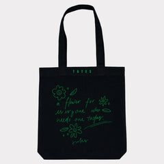 Tote bag mit "a flower" Motiv