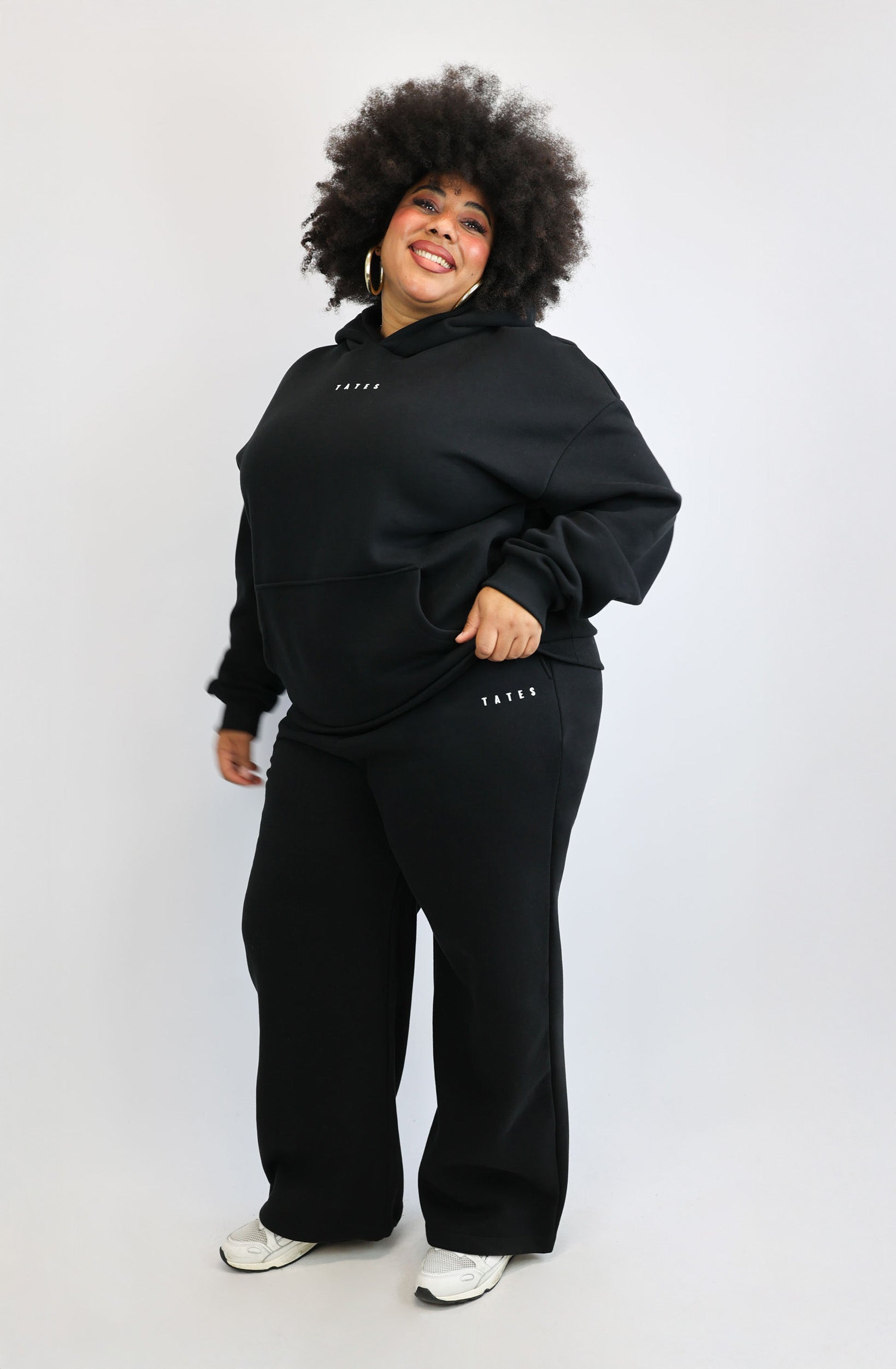 Verstellbare Jogginghose – Schwarz