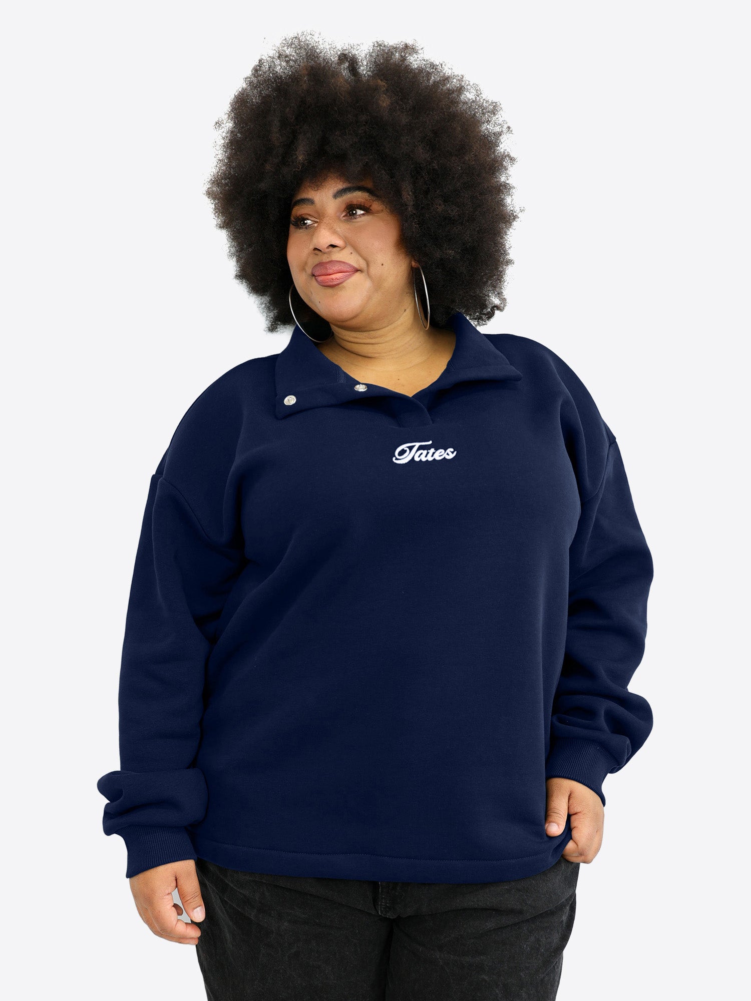 Verstellbarer Crop Sweater – Midnight Blue