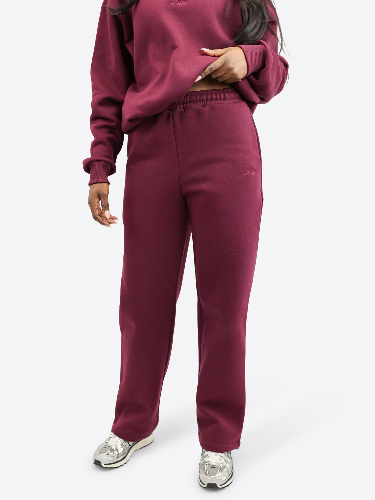 Verstellbare Jogginghose - Plum