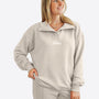 Verstellbarer Light Crop Sweater – Beige
