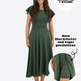 Midi Skort Kleid Linh - Olive