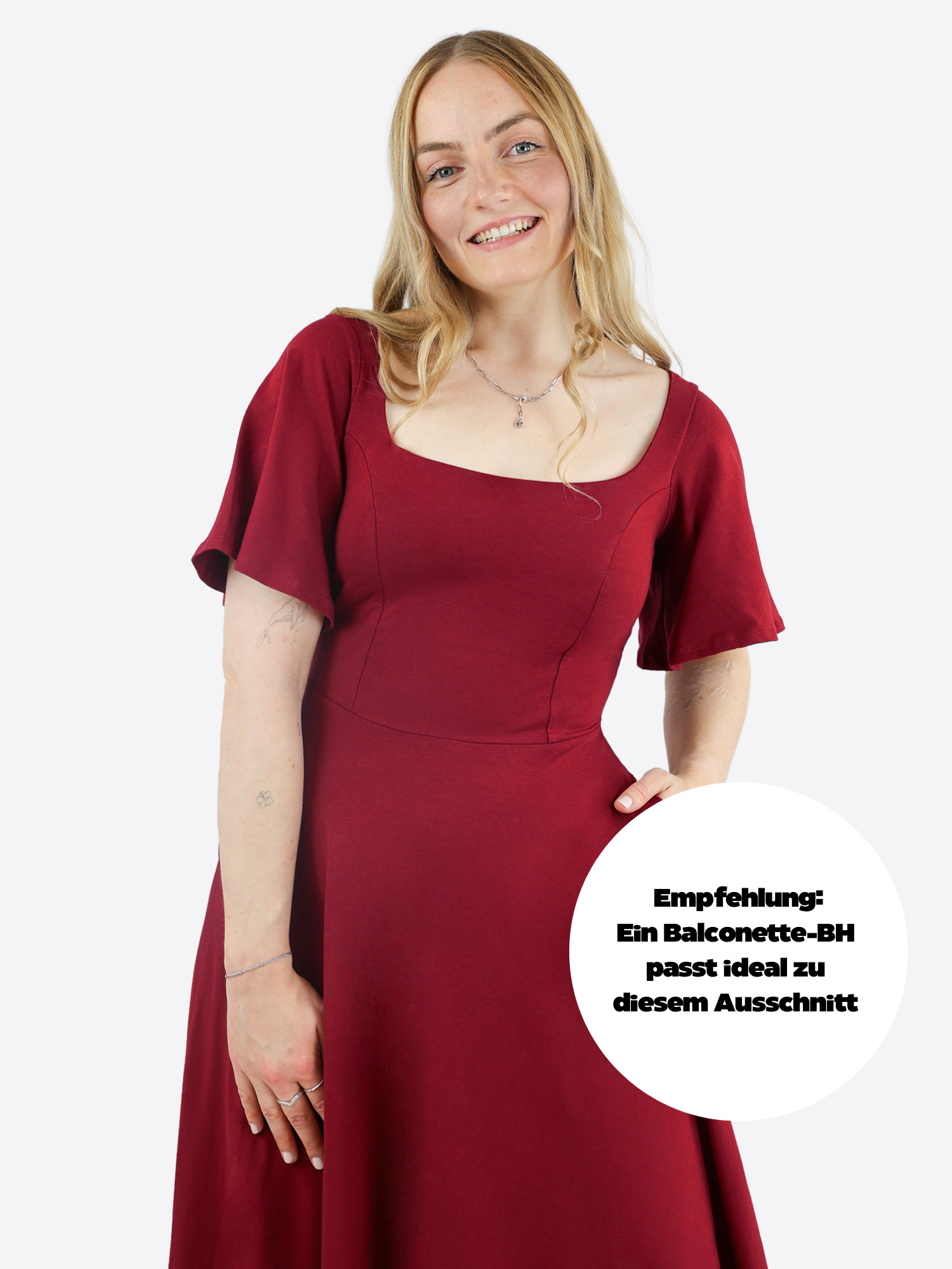 Midi Skort Kleid Mara - Cranberry