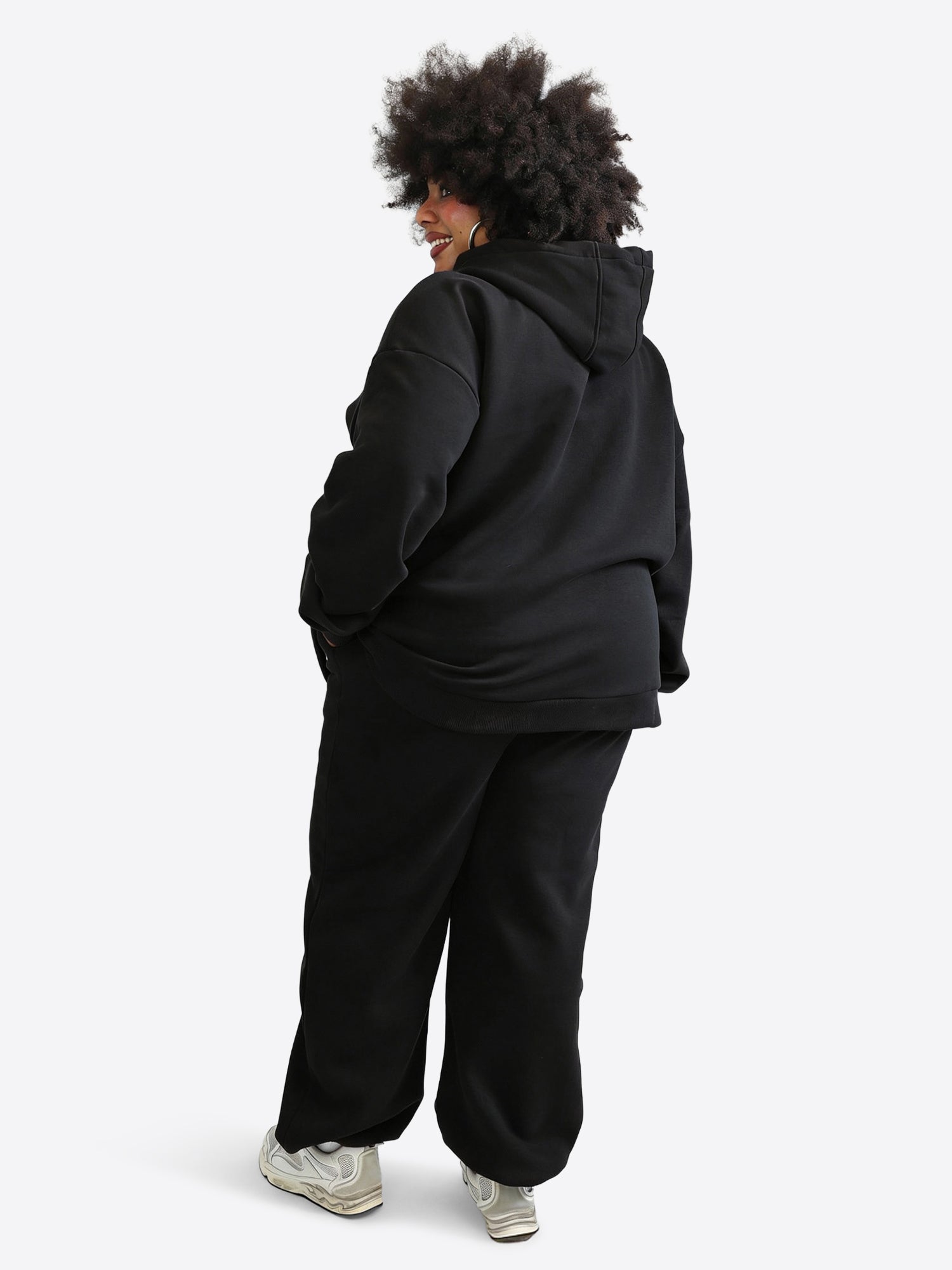 Wide Waistband Hoodie 2.0 – Schwarz