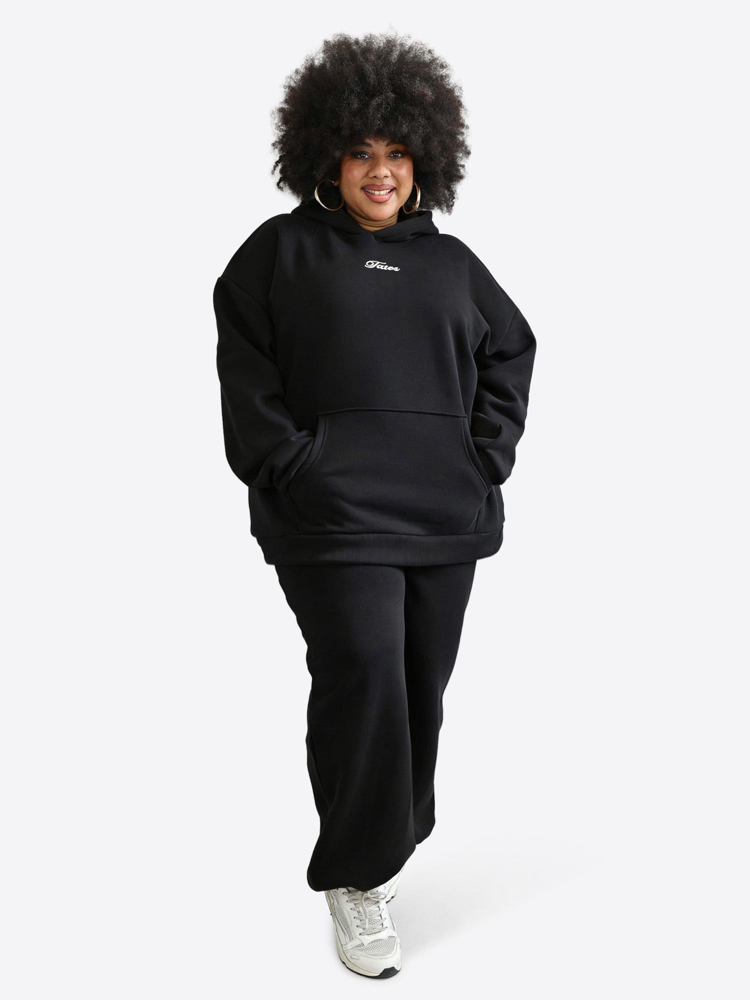 Wide Waistband Hoodie 2.0 – Schwarz