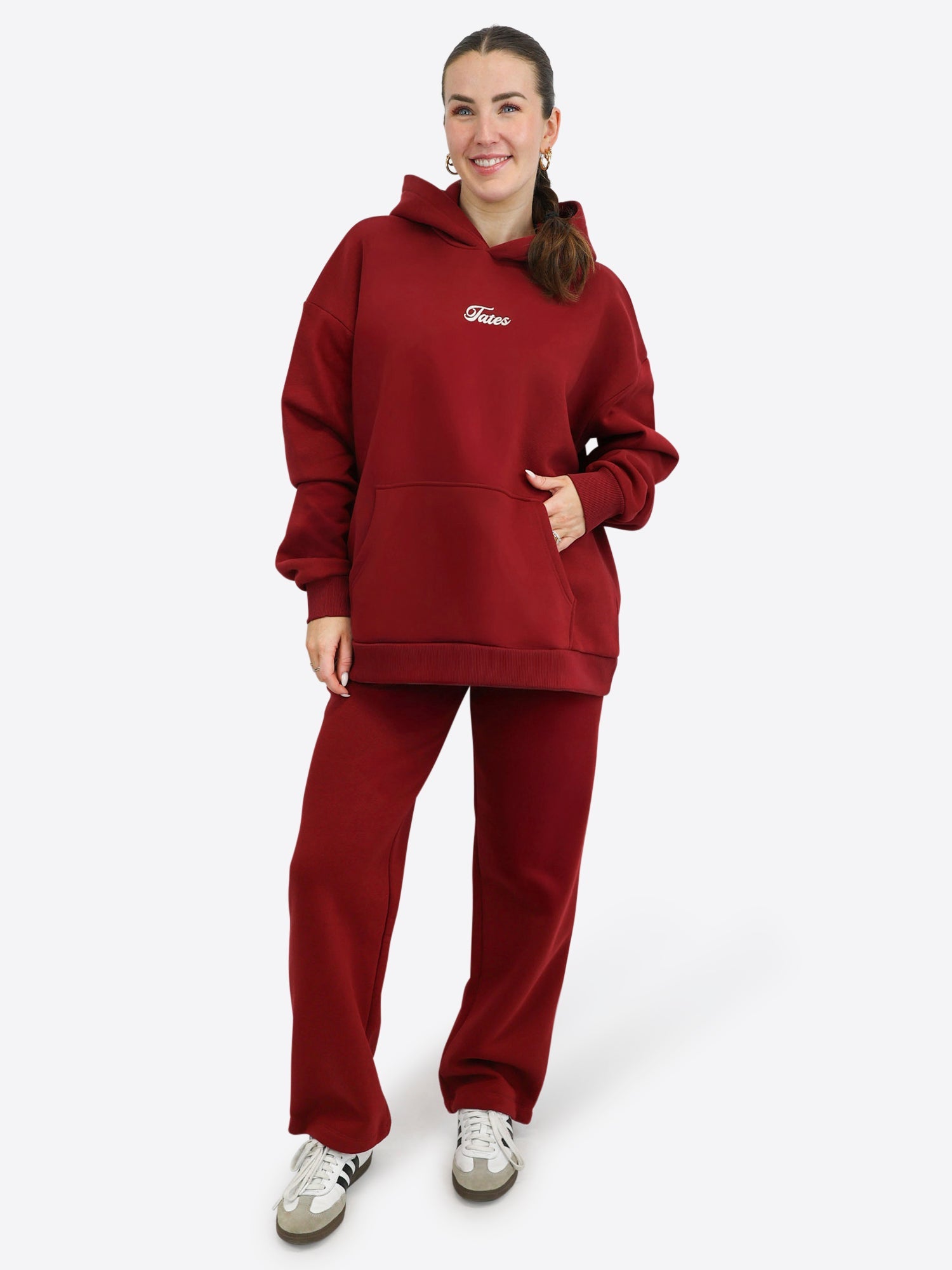 Original Wide Waistband Hoodie 2.0 – Cranberry