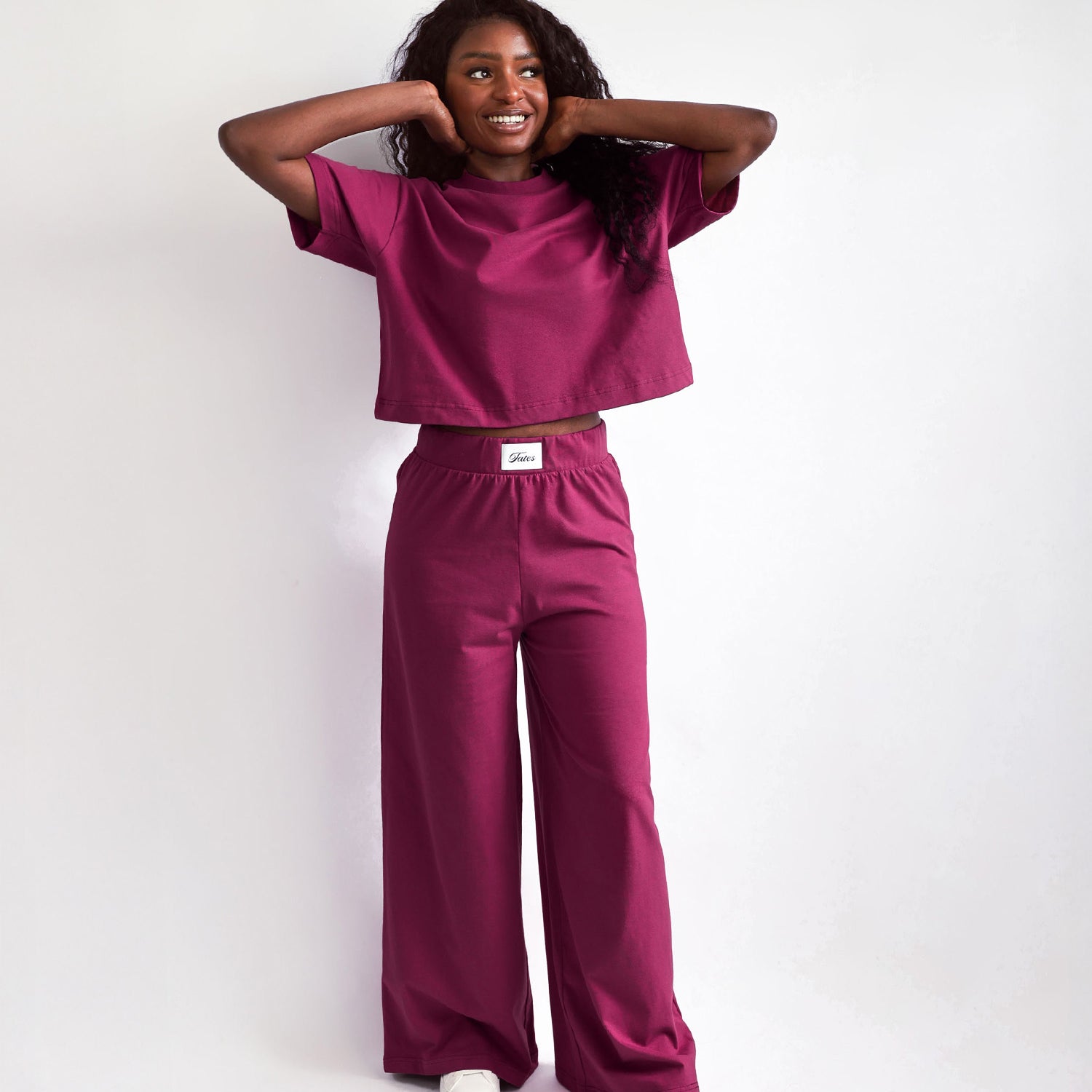 Wide Leg Hose – Berry