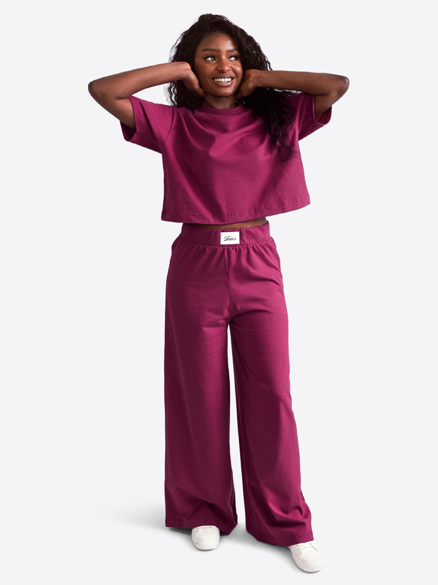 Wide Leg Hose – Berry