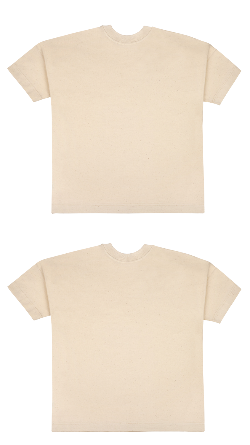 Basic (Build your own) T-Shirt – Natural Raw